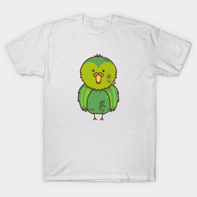 Kakapo parrot MS T-Shirt by MisturaDesign